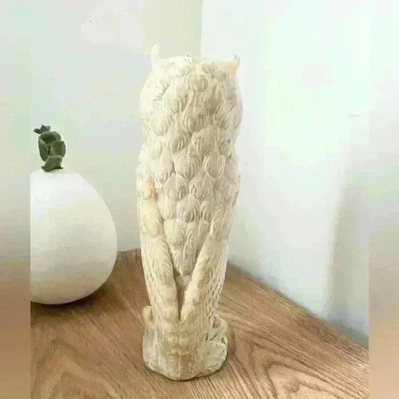 Owl Retro Victorian Style Folklore Witchy Goth Wax Candle Home Decor Bees Wax - Picture 3 of 8